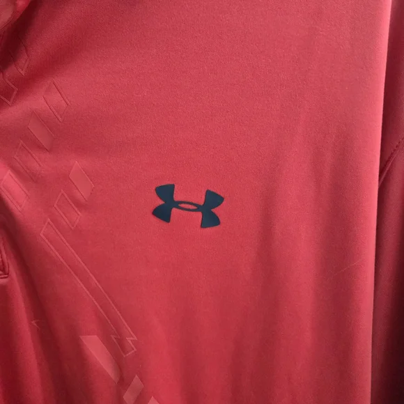 Under Armour Men's Bright Red Polo Shirt - Picture 4 of 5
